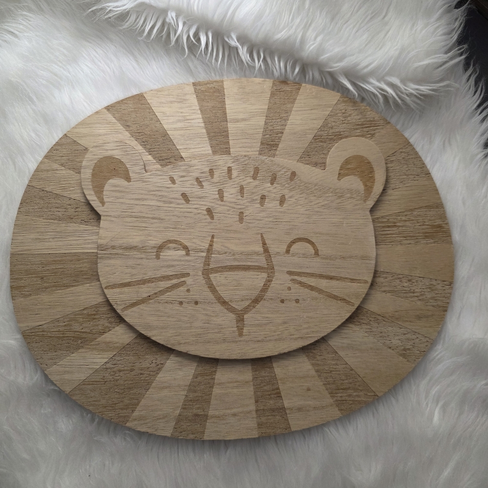 Wooden Lion Placemat